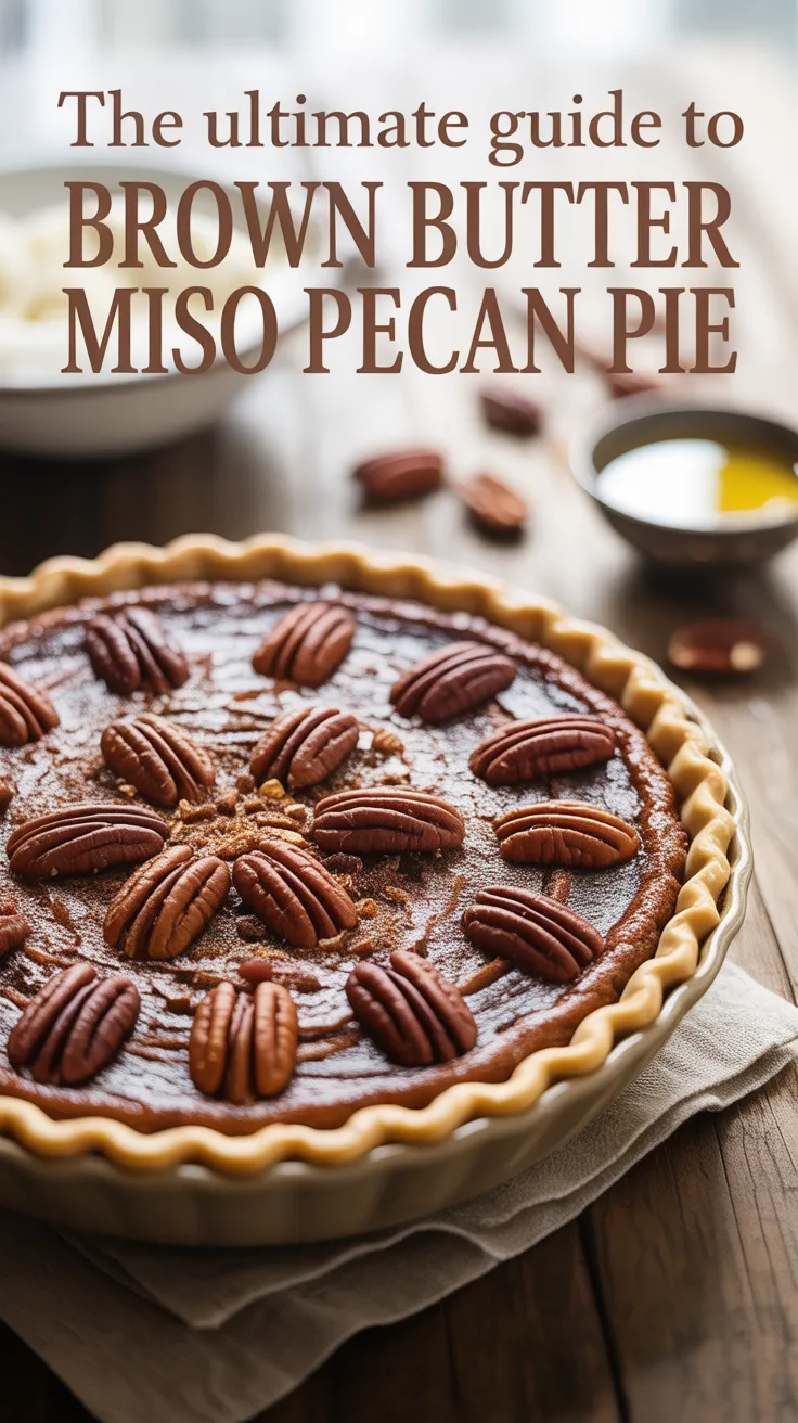 Imagine the rich, nutty aroma of brown butter mingling with the umami depth of miso, enveloping toasted pecans in a perfectly baked crust. This recipe reveals the secrets to achieving that ideal balance, turning each slice into a gourmet experience.