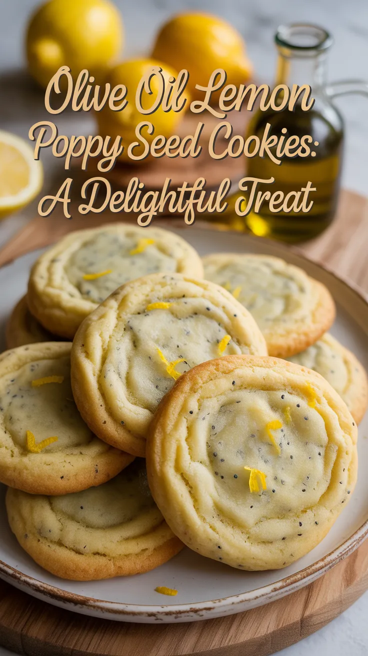 Discover the refreshing brightness of Olive Oil Lemon Poppy Seed Cookies, where zesty flavors come to life in every bite. This delightful treat combines the richness of olive oil with the tangy essence of lemon, creating a unique cookie that’s both light and flavorful.