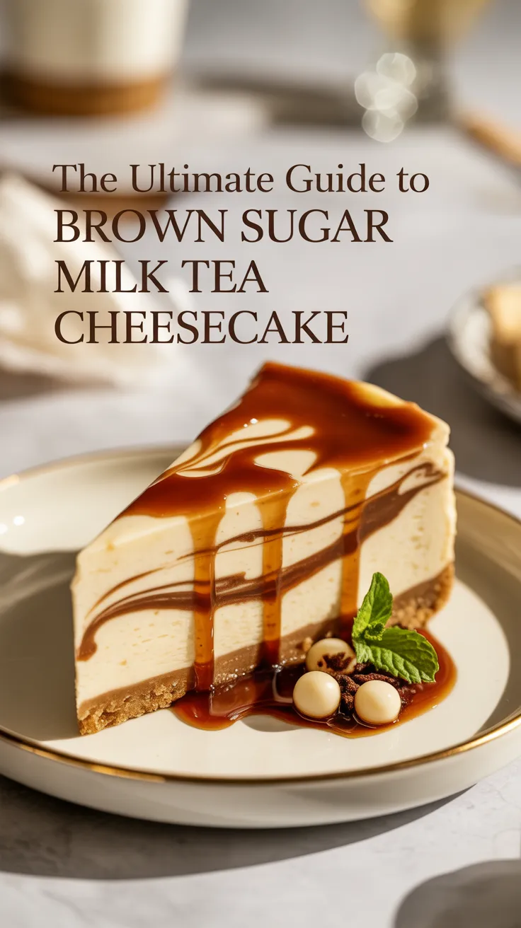 Delve into the world of indulgence with a brown sugar milk tea cheesecake that takes classic flavors to an entirely new level. This luxurious dessert combines the beloved essence of milk tea with a creamy cheesecake base, creating a delightful treat that’s both comforting and exotic.