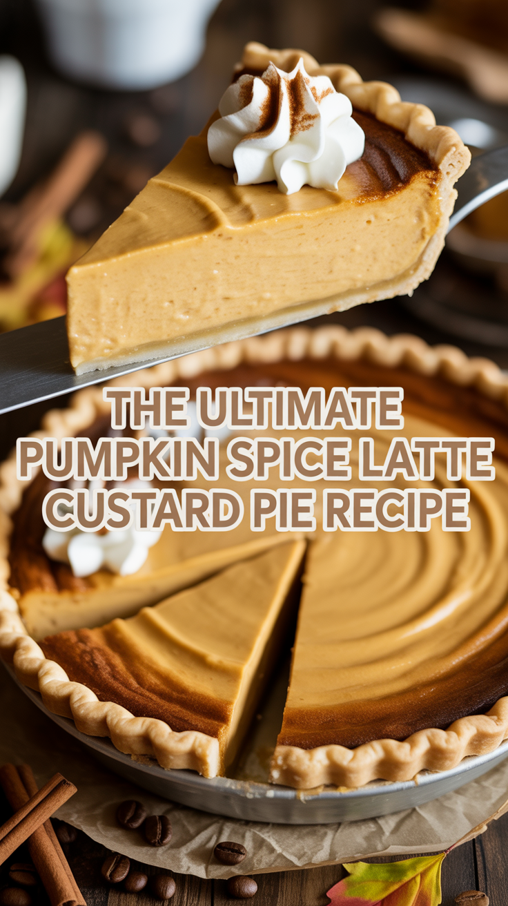 Explore creative garnishing ideas, from a dollop of whipped cream to a sprinkle of cinnamon, that can enhance both aesthetics and taste. The Ultimate Pumpkin Spice Latte Custard Pie is not just a dessert; it’s a festive celebration of flavors that invites everyone to embrace the spirit of the season.