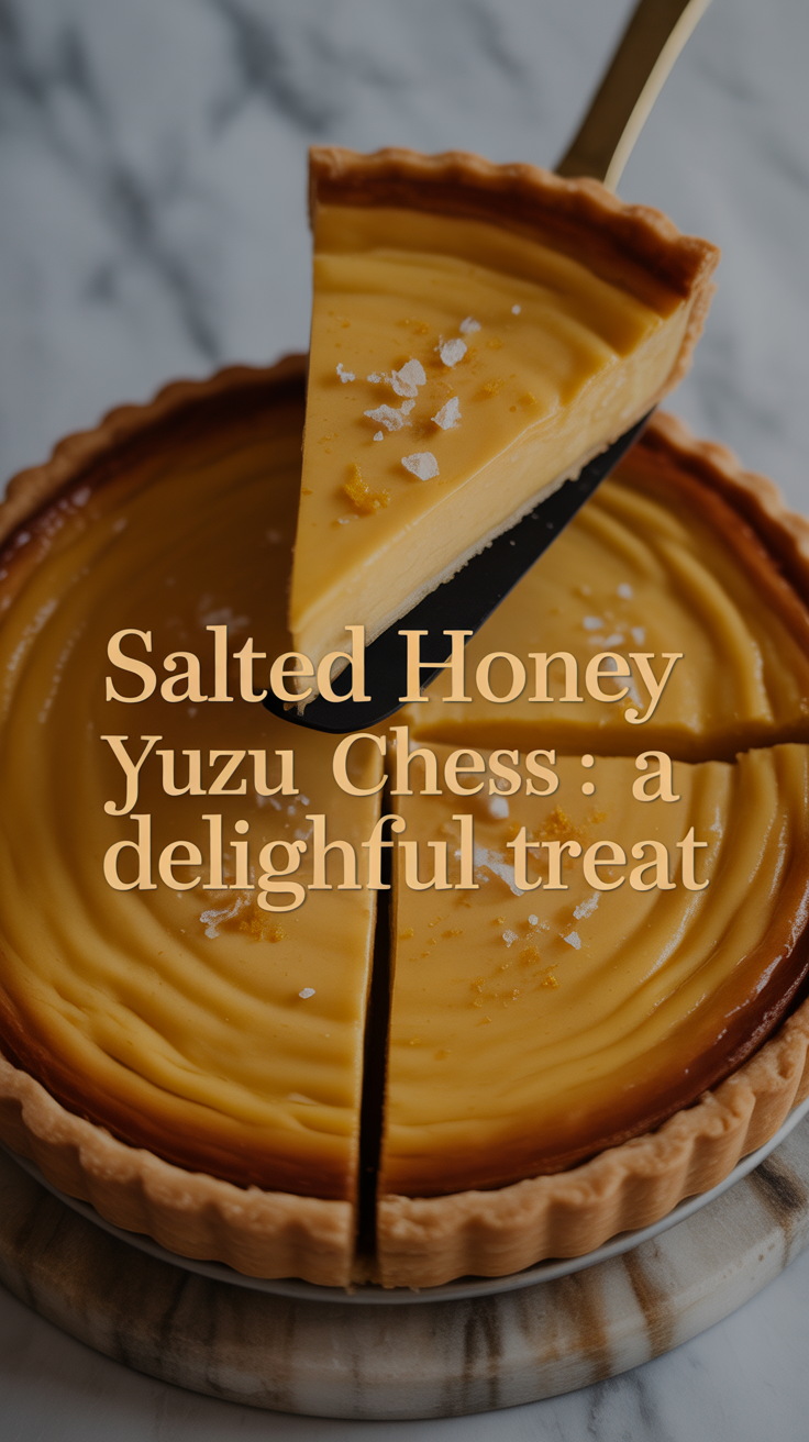 Discover the captivating flavors of Salted Honey Yuzu Chess Pie, a delightful treat that melds sweetness with a zesty twist. This unique dessert combines the rich, buttery texture of a classic chess pie with the bright brightness of yuzu, creating a flavor profile that dances across your palate and leaves a lasting impression.