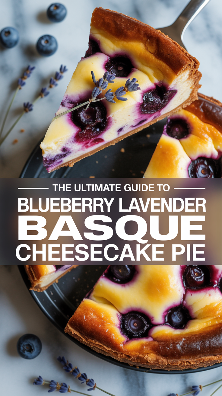 Prepare to receive rave reviews as you share this exquisite treat with family and friends. Once you dive into this ultimate guide, you’ll find yourself embracing new flavors and techniques, making Blueberry Lavender Basque Cheesecake Pie a go-to favorite in your dessert repertoire.