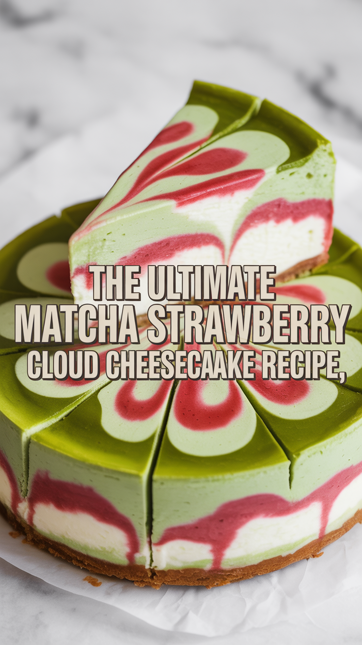 Get ready to impress family and friends with not just a dessert, but a stunning work of art. This matcha strawberry cheesecake is destined to become a beloved favorite, enchanting everyone who has the pleasure of tasting it.
