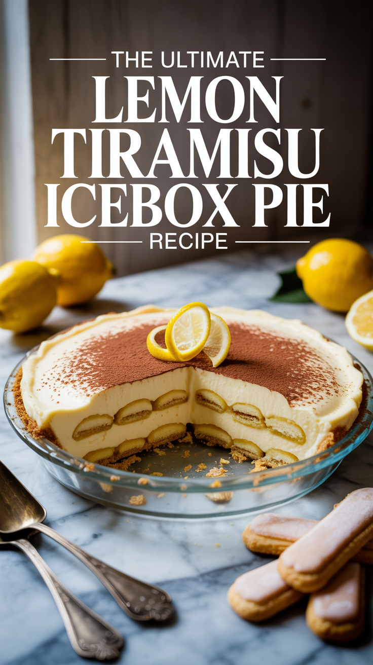 Delve into the world of creamy, citrusy bliss with The Ultimate Lemon Tiramisu Icebox Pie. This dessert effortlessly combines the traditional coffee flavors of tiramisu with a zesty lemon kick, making it an unexpected showstopper for gatherings and celebrations alike.