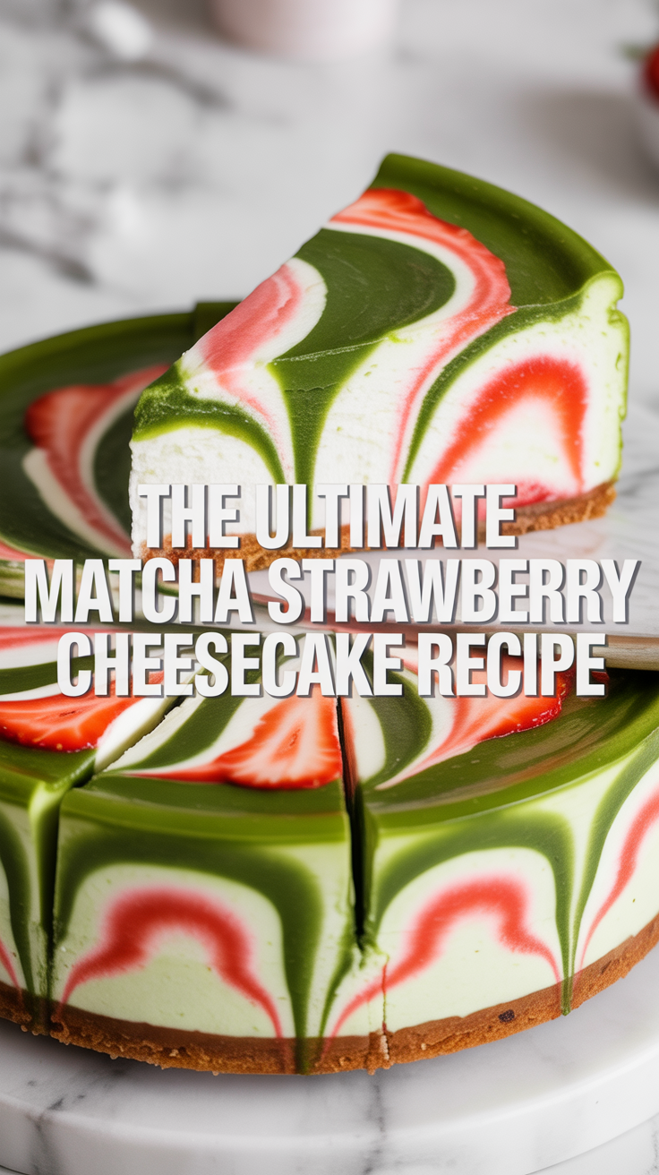 Discover the secret to achieving a light and airy texture that will leave your guests craving more. With a harmonious balance of earthy matcha and sweet strawberries, each slice offers an exquisite taste experience that elevates the traditional cheesecake to new heights.