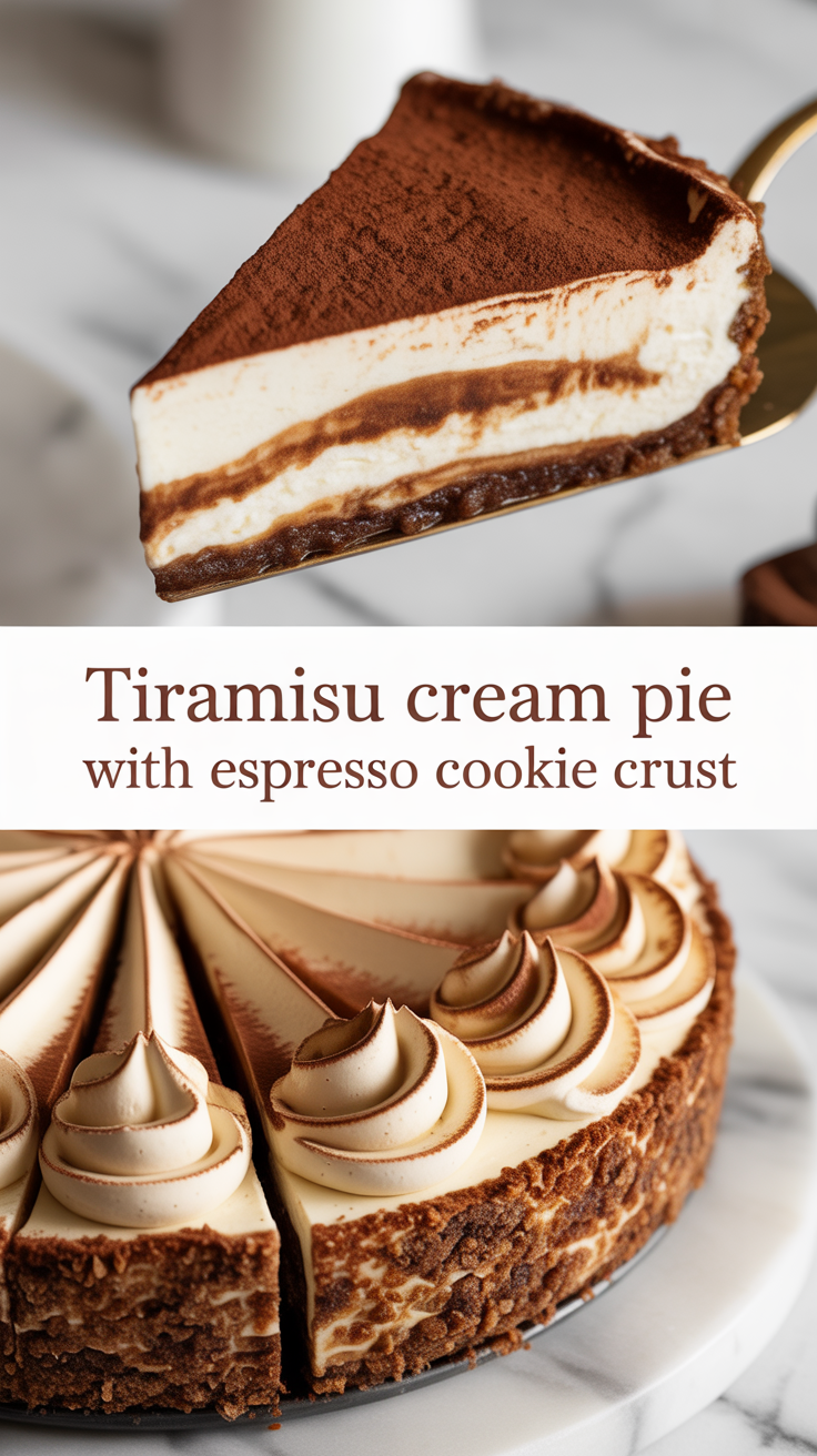 Immerse yourself in the world of indulgence with The Ultimate Tiramisu Cream Pie, where the classic flavors of tiramisu meet a luscious cream filling and a stunning espresso cookie crust. This dessert not only tantalizes your taste buds but also adds elegance to any gathering, making it a must-try for coffee lovers and dessert enthusiasts alike.