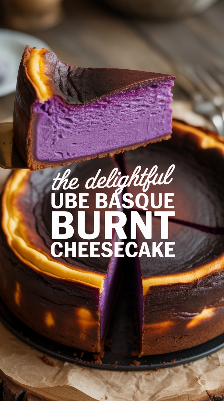 Dive into the world of ube, a unique purple yam that brings not only a pop of color but also a rich, nutty flavor to your cheesecake. This recipe celebrates the fusion of traditional flavors and modern techniques, ensuring a treat that’s both comforting and adventurous.